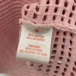 Torn By Ronny Kobo  Pink Open Knit Short Sleeve top Photo 3