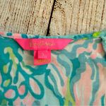 Lilly Pulitzer  Azita Tunic Dress Blue Ibiza Floral Print Size Small Beach Travel Photo 6