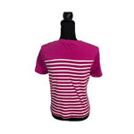 Ralph Lauren Lauren  Pink Striped Short Sleeve Shirt – Size L Photo 3