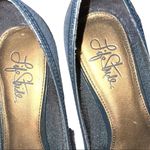 Life Stride  blue satiny pump heels with bow on top! Photo 2