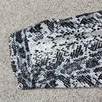 Allison Taylor Womens Jacket M Black White Snake Print Stretch 3/4 Sleeve Crop Photo 11