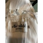 Ellie Wilde  Mon Cherie‎ White Pink Floral Embroidered Mermaid Prom Dress Photo 13