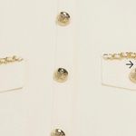 River Island button detail knit mini dress in cream Photo 5