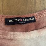 Brandy Melville  Tie-Dye T-Shirt – Pink & White Photo 3
