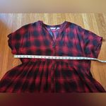 Anthropologie  Buffalo plaid baby doll dress, size xl, nwt Photo 3