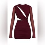 House Of CB LUCINDA MULBERRY CUTOUT MINI DRESS, Size Large, $239 Photo 6