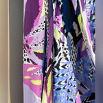 Marie Oliver Barby Purple Inka Tiered Silk Blend Maxi Shirt Dress Size 2 Photo 9