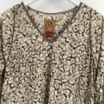 Johnny Was 100% Silk Tunic Dress Women's Size XS Half Lace Sleeves Boho Abstract Photo 2