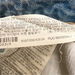 ZARA  High Rise Cut Off Jean Shorts Size 2 Distressed Light Blue Wash Photo 6