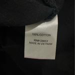 Calypso St. Barth Black Cotton Embroidered Button Front Blouse Medium Top Photo 8