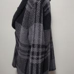 Barefoot Dreams Cozy Chic Black & Gray Plaid Cardigan Size XL Photo 3