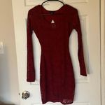 Material Girl Red Longsleeve Dress Photo 0