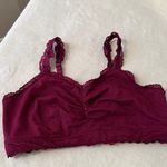 Torrid Curve Elegant Lace Bralette in Rich Burgundy Purple Size L Photo 9