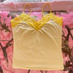 Old Navy y2k yellow lace striped cami Photo 6