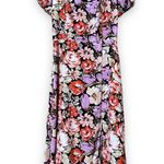 Lila Rose Lily Rose junior large midi dress puff sleeve tie back all over floral print nwt Photo 0