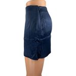 Aritzia NEW  Babaton Women's Blue Silky Satin Side Zip Mini Slip Pencil Skirt 0 Photo 2