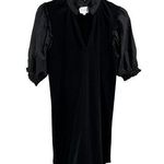 Sundays Evereve Pinstripe Detail Short Puff Sleeve T-shirt Dress Size S MSRP$150 Photo 0