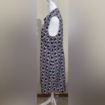 CAbi  Women’s Size S Armour Blue Heart Shirt Dress #5370 Sleeveless Button Down Photo 5