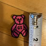 Vintage Girl Scout Pink Teddy Bear Pin Photo 2