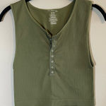 Free People ✨ Intimately Green Crop Tank Top M/L Photo 0
