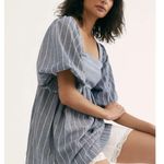 Free People Blue Striped Chambray Women's Gigi Tunic Size S Small Photo 8