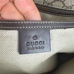 Gucci GG Supreme Monogram Medium Zippered Shopping Tote Dark Brown. Photo 11