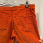 DKNY Y2K  Jeans pumpkin orange corduroy mid-rise flare East Village Jean sz 8 Photo 3