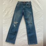 Mother High Waisted Rider Ankle Fray Jeans Size 26 Photo 1