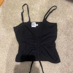 Princess Polly  Black Tank Top Cinch Going Out Photo 1