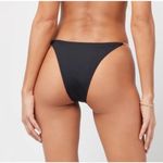 l*space L* Van Damme Bikini Bottom Bitsy in Black Size Small Gold Chain NWT Photo 1