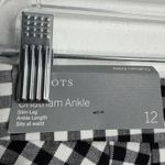 Talbots NWT Chatham Ankle Slim Leg Black & White Gingham Size 12 Photo 4