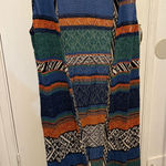 Peruvian Connection  Blue and Orange Long cardigan Photo 0
