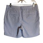 Talbots RELAXED CHINO SHORTS - SUNSHINE SEERSUCKER BLUE WHITE 6 Photo 6