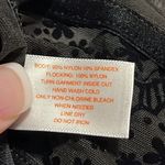 Jasmine & Ginger  medium black bralette velvet floral sheer adjustable new NWT Photo 5