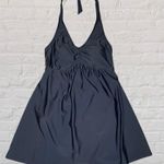 Old Navy Maternity Halter Swimsuit Dress Womens MED Jet Black One Piece Vacation Photo 1