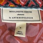 Moulinette Soeurs Anthropologie  Velvet Devore Art Deco Wrap Blouse Size Medium Photo 6