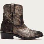 Frye Billy Western Short Boots Metallic Gold NEW Photo 0