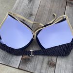 SheIn  Black with Gold Padded Swim Top Size L Photo 4