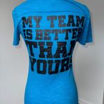 PINK - Victoria's Secret Victoria’s Secret PINK Carolina Panthers NFL Tee XS Blue “My Team” Shirt Photo 2