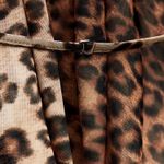 ZARA  Maxi plunge neck halter Dress Mesh Cheetah Animal print bodycon Photo 17