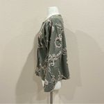 Natasha Sage Green Jacket with Ivory Ribbon Detail Size XL Photo 2