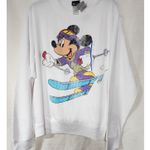 Disney Mickey mouse skiing sweatshirt men's large faded Photo 3