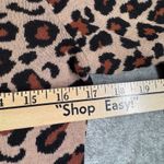 EXPRESS Sweater Leopard Print Cheetah Crew Neck Long Sleeve Brown Edgy Medium Photo 10