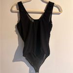 Hera Collection Black sheer lace appliqué top Photo 4