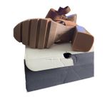 a.n.a  Daly Womens Cognat Brown Suede Strappy Open Toe Block Heel Sandals Photo 4