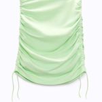 ZARA WOMAN'S RUCHED MINI SKIRT MINT Photo 0