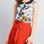 Modcloth  Purely Pretty Red pleated miniskirt with bow Photo 0