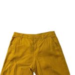 Garnet Hill 100% Linen Wide-Leg Trouser Pants Colorful Golden Yellow size 8 Photo 1