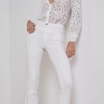 L'Agence L’AGENCE Oriana High Rise Straight Leg 5-Pocket Jeans White Sz 29 Photo 0