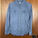 Carhartt Woman’s Denim Button Down Casual Shirt Size Medium (8/10) Photo 0